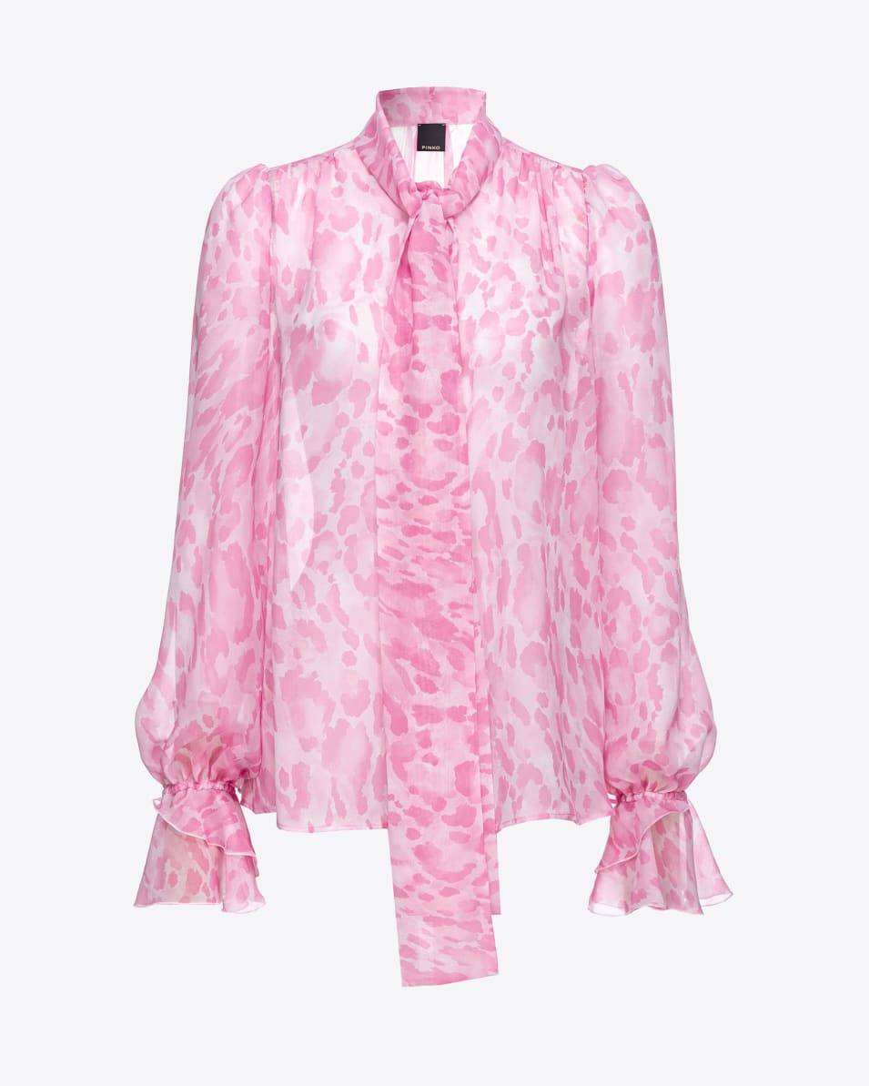Pinko Bedruckte Chiffonbluse Meist gekauft