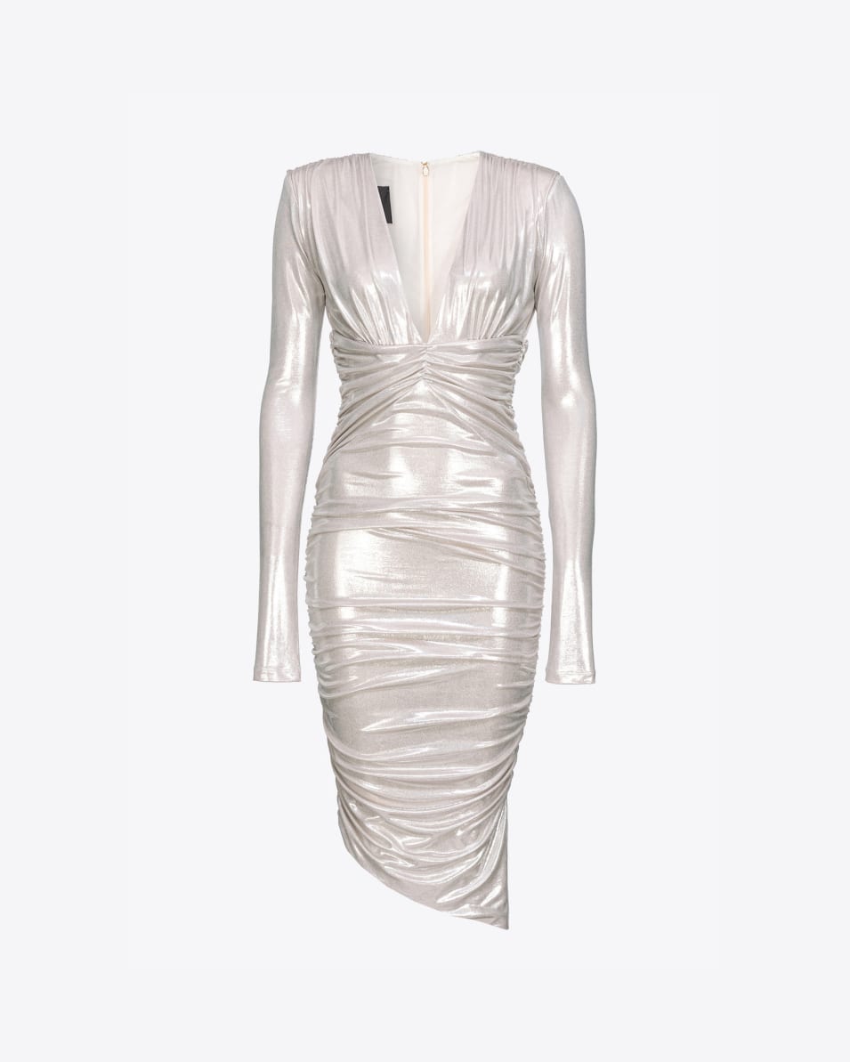 Pinko Longuette-Kleid aus Metallic-Jersey Fabrikpreis