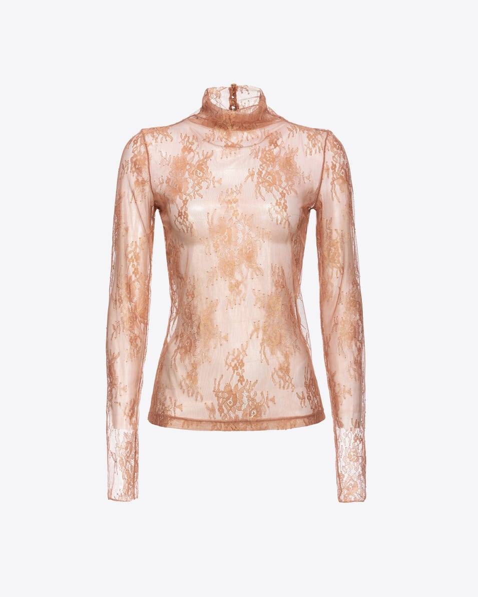 Pinko Pullover aus Metallic-Spitze Sonderangebot