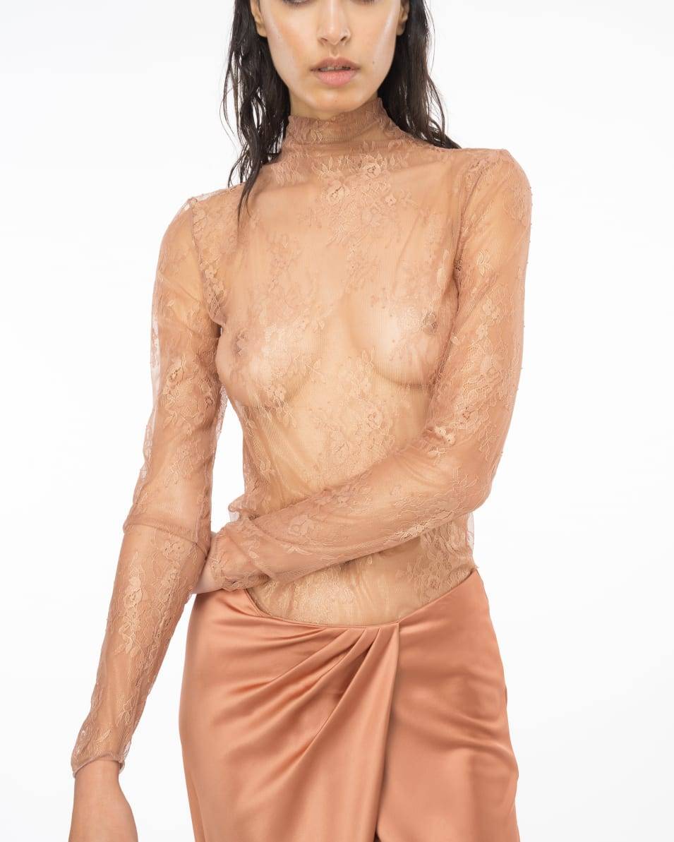 Pinko Pullover aus Metallic-Spitze Sonderangebot