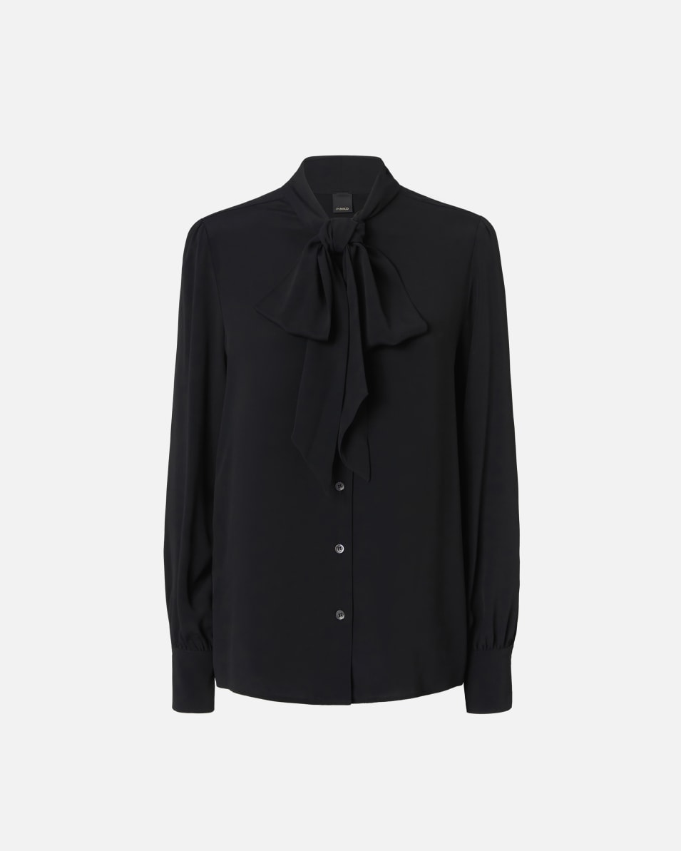Pinko Bluse aus Seidenmischgewebe mit Schleife Versandkostenfrei