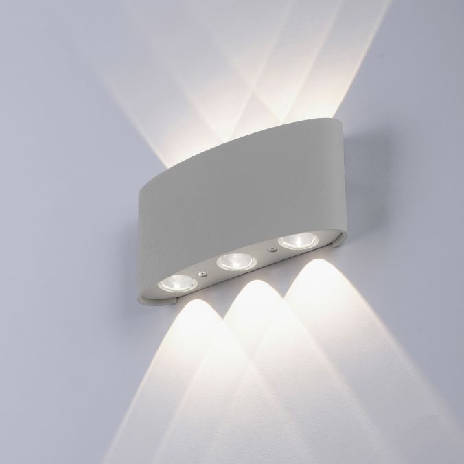 Paul Neuhaus LED-Wandleuchte, silberfarben, halbrund, 6-flammig, warmweiße Lichtfarbe Clearance-Verkauf