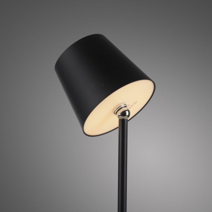 Paul Neuhaus LED Flaschenleuchte schwarz Akku Touchdimmer USB IP54 Tischleuchte Fabrikladen