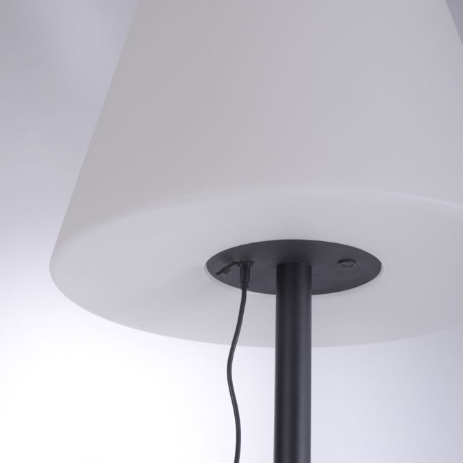 Paul Neuhaus LED Stehleuchte, akkubetrieben, schwarz, modern, RGB Farbwechsel, inkl. USB-Kabel 50% Rabatt für begrenzte Zeit