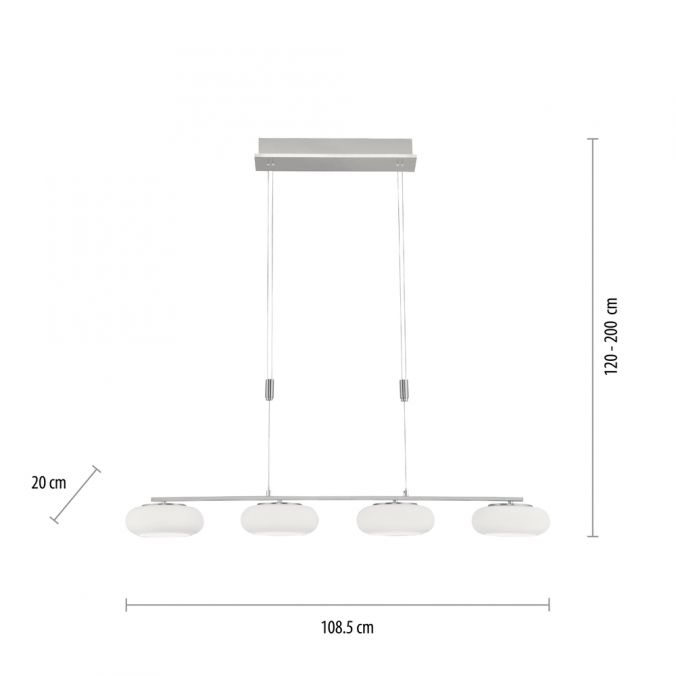 Paul Neuhaus Paul Neuhaus, Q-ETIENNE, LED Pendelleuchte stahl, Smart Home Hotsell