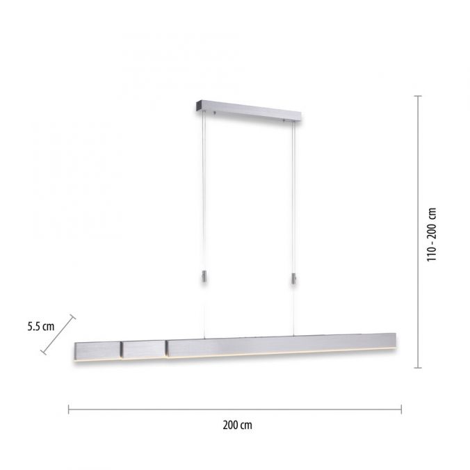 Paul Neuhaus Paul Neuhaus PURE MOTO e-SLIDE® aluminium elektrisch ausfahrbar Pendelleuchte Blitzverkäufe