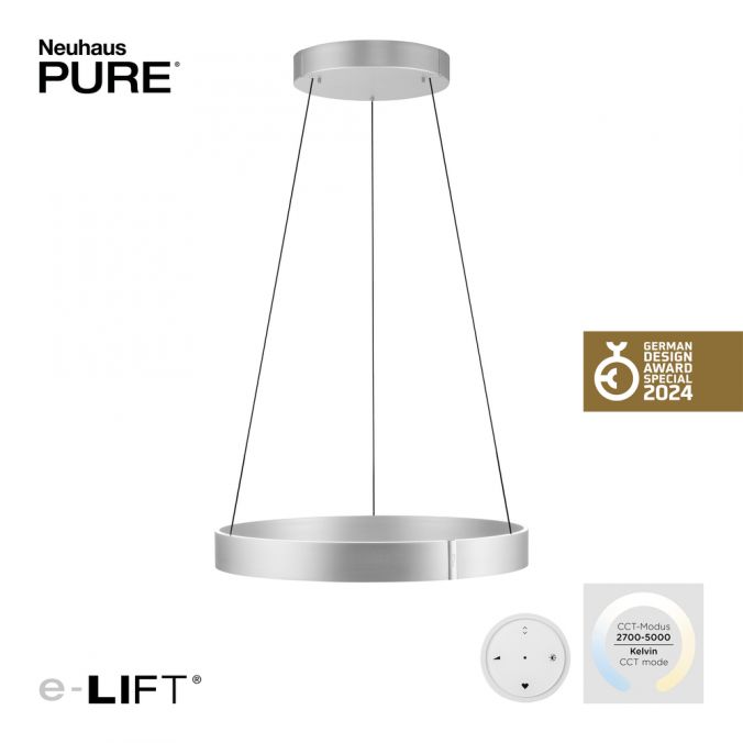 Paul Neuhaus Paul Neuhaus LED Pendelleuchte PURE-E-CLIPSE aluminium elektrisch