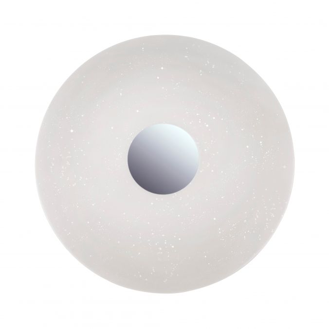 Paul Neuhaus LED-Deckenleuchte, chrom, rund, Sternenhimmeloptik, Ø 59cm Saisonschlussverkauf