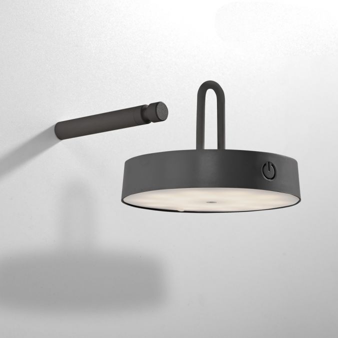 Paul Neuhaus LED Akku Wandleuchte schwarz dimmbar per Touch IP44 Memoryfunktion Jubiläumsangebot