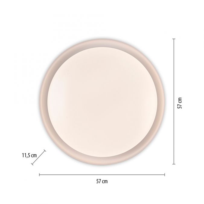 Paul Neuhaus LED Deckenleuchte weiß D=58cm dimmbar Fernbedienung CCT Top Angebot