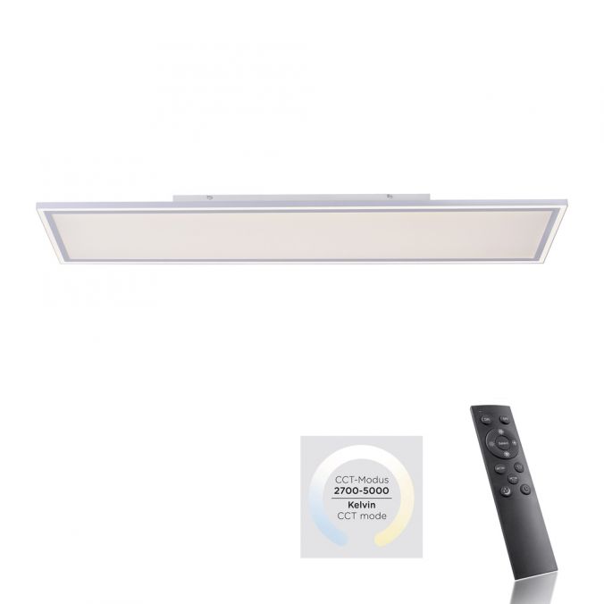 Paul Neuhaus LED Panel, weiß, 121x31cm, Serienschalter, dimmbar, blendfrei