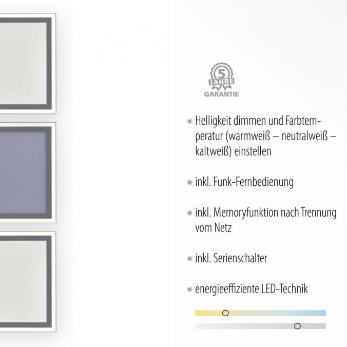 Paul Neuhaus LED Panel, weiß, 121x31cm, Serienschalter, dimmbar, blendfrei Neueste Mode