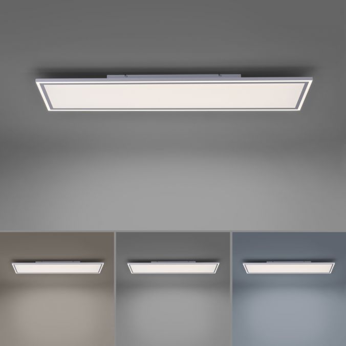 Paul Neuhaus LED Panel, weiß, 121x31cm, Serienschalter, dimmbar, blendfrei Neueste Mode