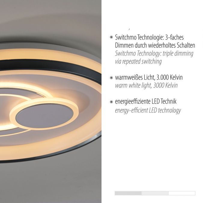 Paul Neuhaus LED Deckenleuchte weiß dimmbar Switchmo Technik elegantes Design Zeitlich begrenztes Angebot