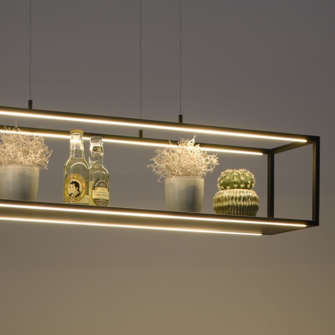 Paul Neuhaus LED Pendelleuchte, schwarz, 4-flammig, dimmer, Innenleuchte Exklusive Angebote