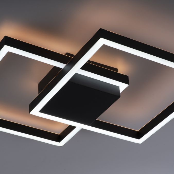 Paul Neuhaus Paul Neuhaus Q-MARKO LED-Deckenleuchte Smart Home schwarz eckig Deckenlampe Neuheiten