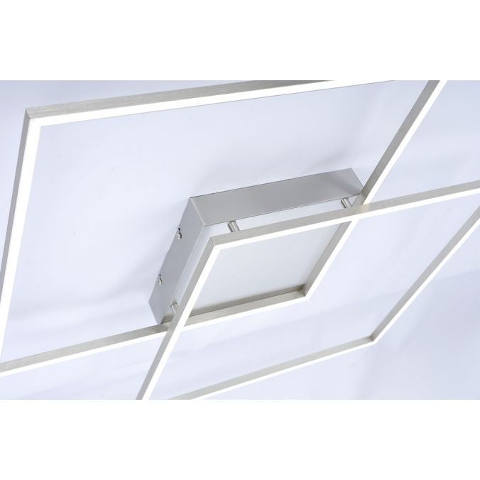 Paul Neuhaus Paul Neuhaus, Q-INIGO, LED-Deckenleuchte, CCT, silber, dimmbar, Smart Home Saisonale Angebote