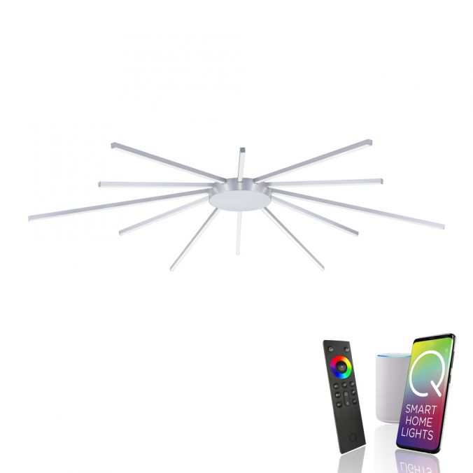 Paul Neuhaus Paul Neuhaus, Q-SUNSHINE, LED-Deckenleuchte, dimmbar, Smart Home