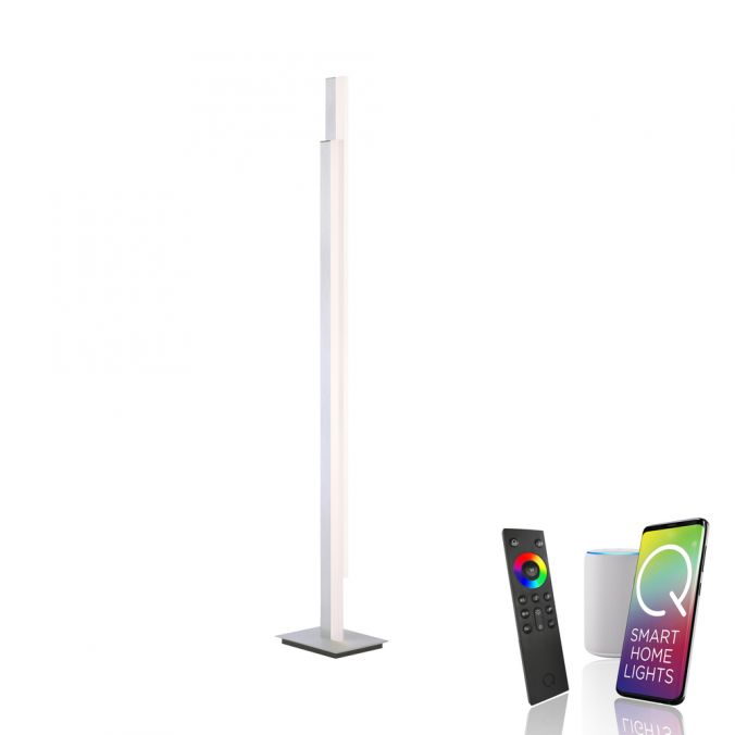 Paul Neuhaus Paul Neuhaus, Q-TOWER, LED-Stehleuchte, linear, modern, Smart Home
