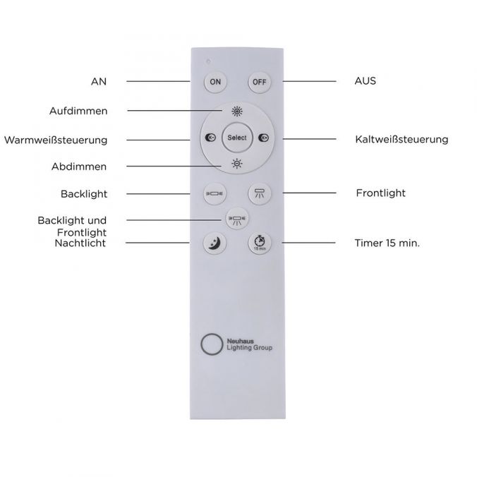 Paul Neuhaus LED Panel, weiß, 120x30cm, dimmbar, Backlight, Farbsteuerung Wochenangebot
