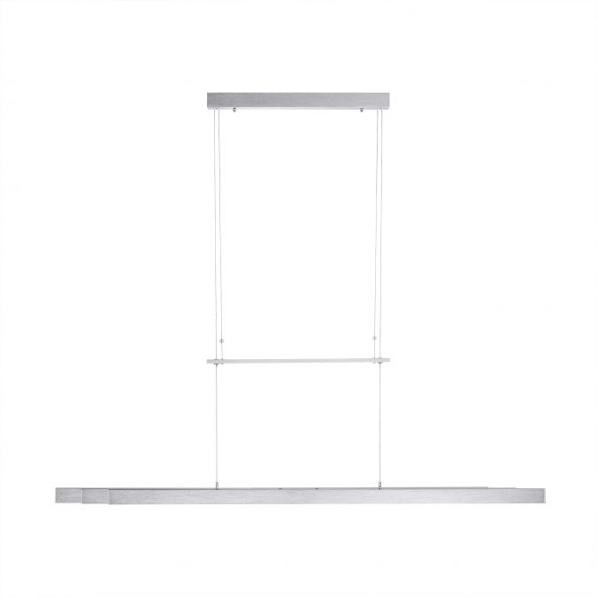 Paul Neuhaus LED-Pendelleuchte, Alu, höhenverstellbar, ausziehbar, Touchdimmer