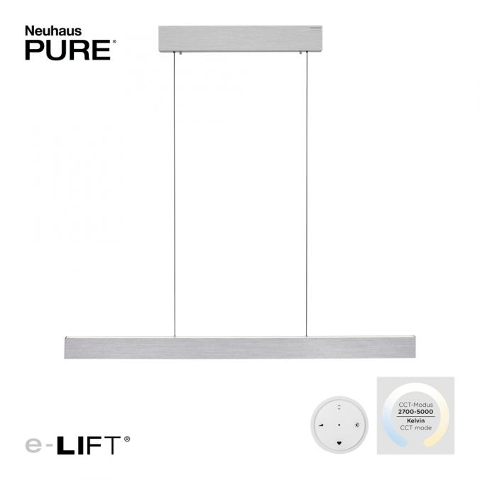 Paul Neuhaus Paul Neuhaus LED Pendelleuchte PURE-E-MOTION aluminium elektrisch Touch