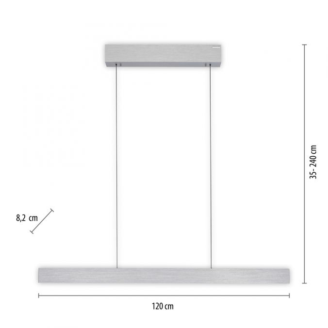 Paul Neuhaus Paul Neuhaus LED Pendelleuchte PURE-E-MOTION aluminium elektrisch Touch Begrenzte Freigabe