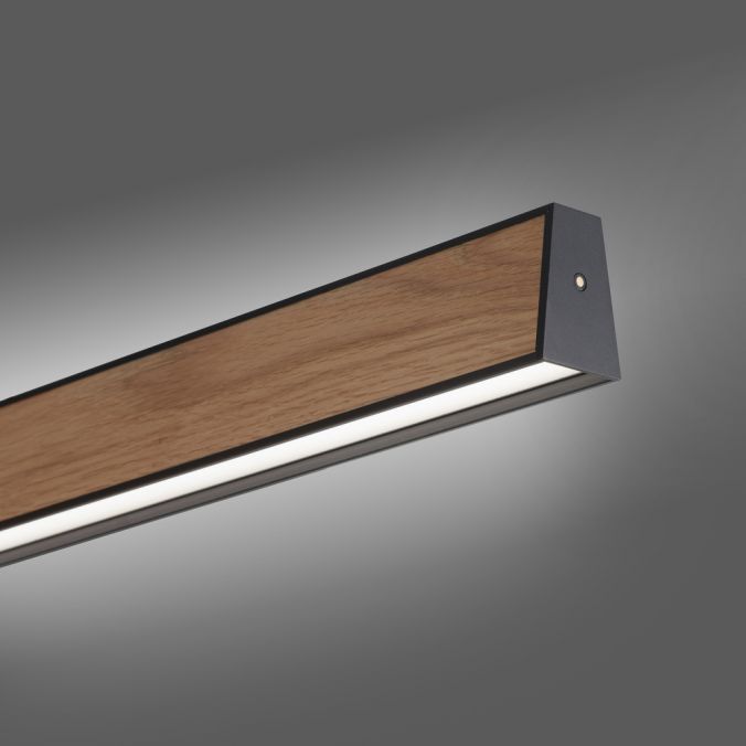 Paul Neuhaus Paul Neuhaus LED Pendelleuchte PURE-E-MOTION schwarz matt mit Holz Touch Neueste Stile