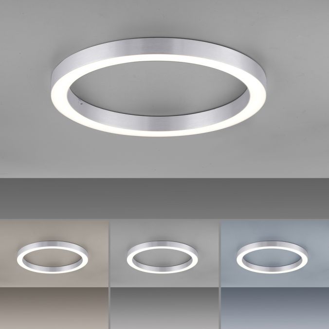 Paul Neuhaus Paul Neuhaus LED Deckenleuchte PURE-LINES ROUND aluminium 50x50 CCT Fernbedienung Bis zu 60% Rabatt