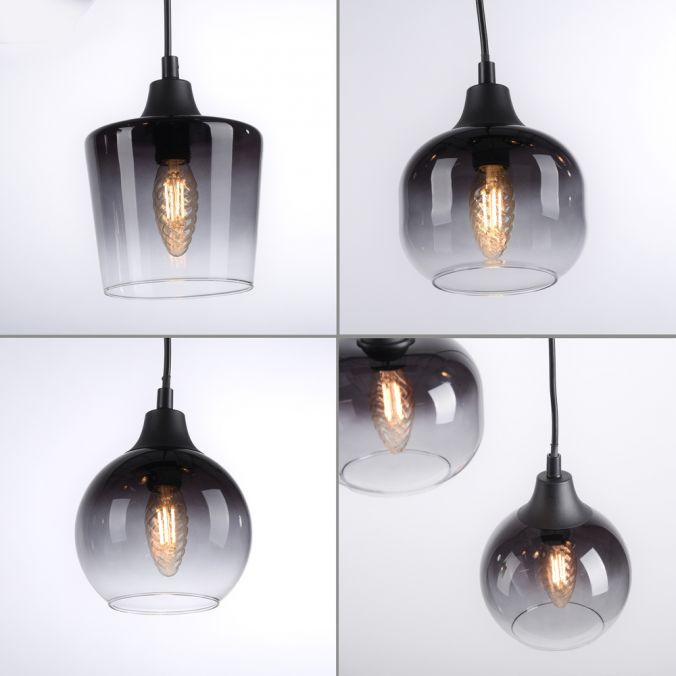 Paul Neuhaus LED Pendelleuchte Holz 3 flammig Rauchglas modern Wohnlampe Discount Store für neue Produkte