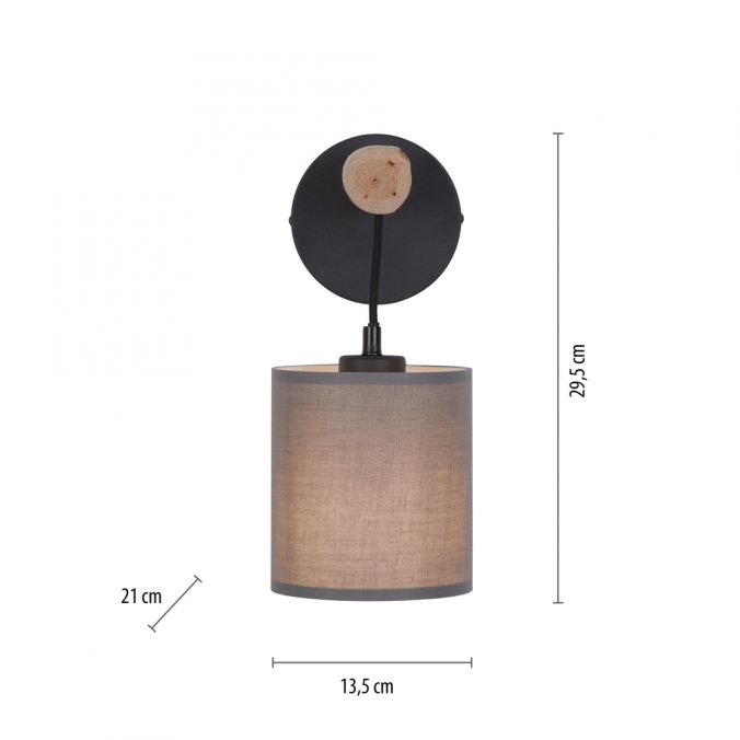 Paul Neuhaus LED Wandleuchte Echtholz 1 flammig Stoffschirm Landhaus Design Wohnlampe Super Rabatt