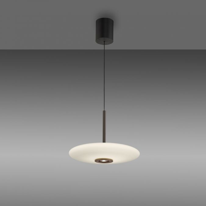 Paul Neuhaus Paul Neuhaus Pendelleuchte PURE Vitrum e-LIFT dunkel-braun-metall Fabrikladen