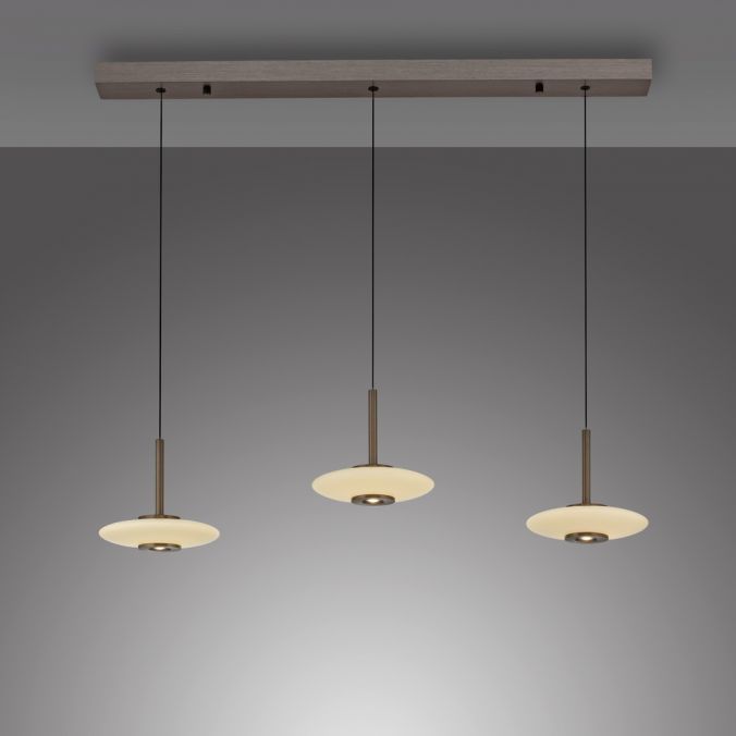 Paul Neuhaus Paul Neuhaus Pendelleuchte PURE Vitrum 3 flammig dunkel-braun-metall Speichern exportieren