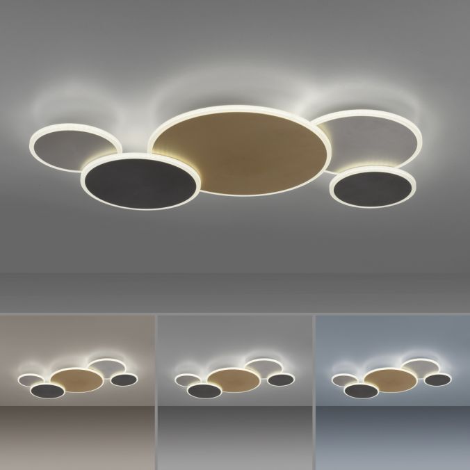 Paul Neuhaus Paul Neuhaus LED Wandleuchte Q-PIATO mehrfarbig 5 flammig rund Smart Home Weihnachtsangebot