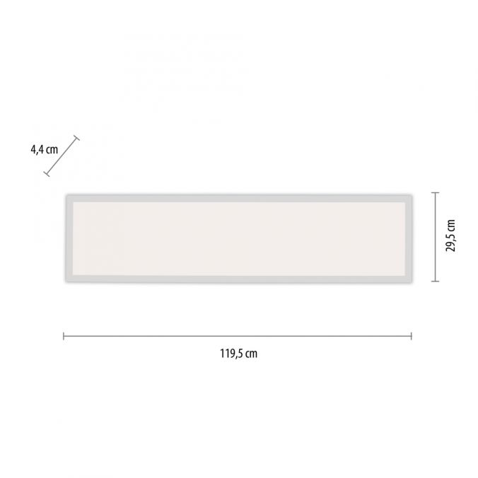 Paul Neuhaus LED-Panel, weiß, 120x30cm, flach, CCT, dimmbar, Deckenleuchte Vatertagsangebot