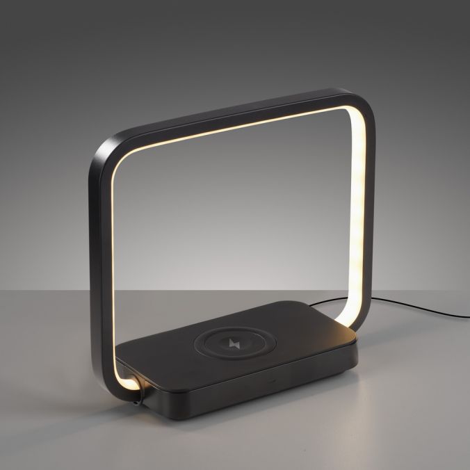 Paul Neuhaus LED Tischleuchte schwarz Handy Ladefunktion Touchschalter dimmbar Blitzangebot
