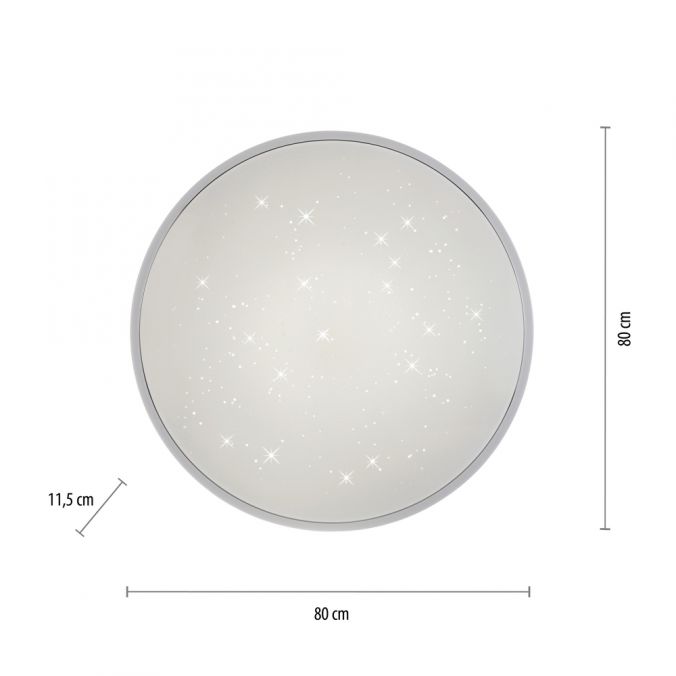 Paul Neuhaus LED Deckenleuchte Ø80cm rund Sternenhimmel Farbwechsel CCT Memoryfunktion Große Rabatte