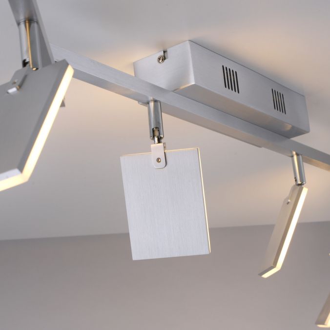 Paul Neuhaus Paul Neuhaus PURE MIRA LED Deckenleuchte aluminium 6 flammig dimmbar CCT Neuheiten