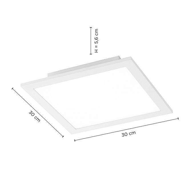 Paul Neuhaus LED-Panel, weiß, 30x30cm, neutralweiß, flache Bauart, quadratisch Saisonale Angebote