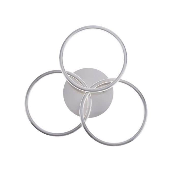 Paul Neuhaus Paul Neuhaus, Q-NEVIO, LED-Deckenleuchte, 3-flg, silber, CCT, Smart Home Wochenangebot