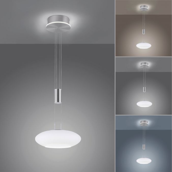 Paul Neuhaus Paul Neuhaus, Q-ETIENNE, LED Pendelleuchte stahl, Smart Home Begrenzte Freigabe