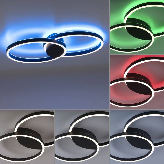 Paul Neuhaus Paul-Neuhaus Q-MARKO LED Deckenleuchte Smart Home schwarz rund Deckenlampe JETZT KAUFEN