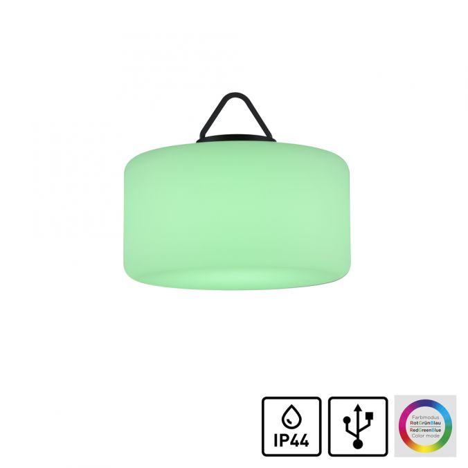 Paul Neuhaus LED-Pendelleuchte, IP44, Akkuleuchte, RGB+W, Tastschalter, inkl. USB-Kabel Letzter Tag