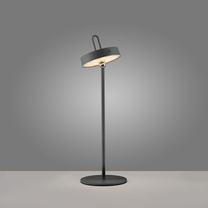 Paul Neuhaus LED Tischlampe schwarz Akku Touchdimmer spritzwassergeschützt USB Bis zu 50% Rabatt