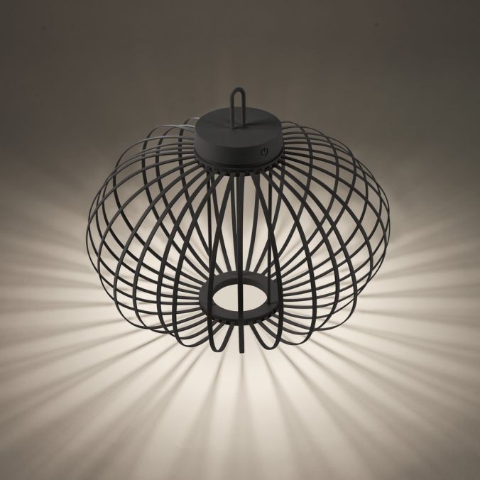 Paul Neuhaus LED Tischleuchte D=46cm schwarz Akkulampe USB IP44 dimmbar per Touch Bis zu 55% Rabatt