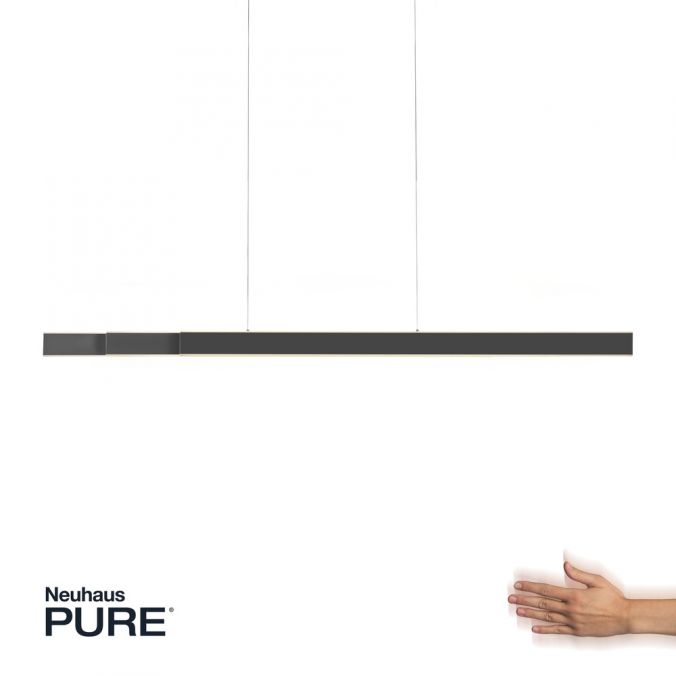 Paul Neuhaus Paul Neuhaus PURE LUME LED Pendelleuchte anthrazit CCT Sensordimmer