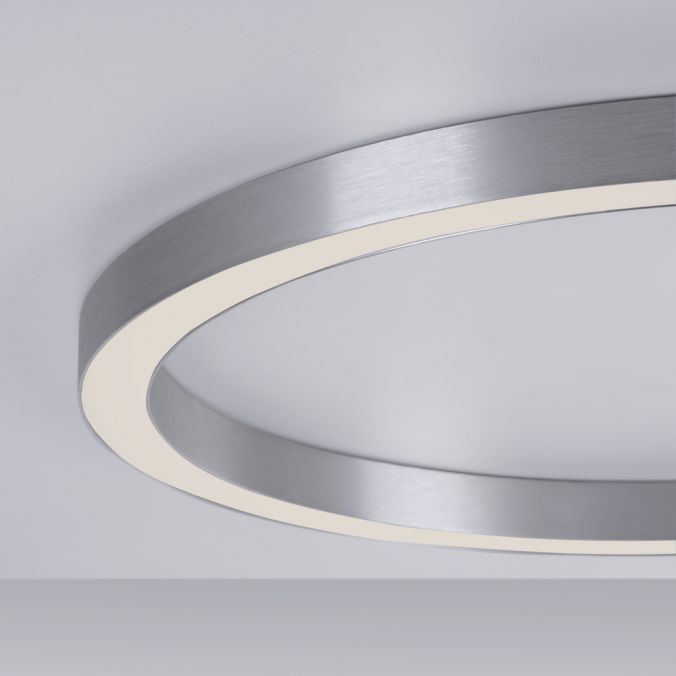 Paul Neuhaus Paul Neuhaus LED Deckenleuchte PURE-LINES ROUND aluminium 70x70 CCT Fernbedienung 50% Rabatt mit kostenlosem Versand