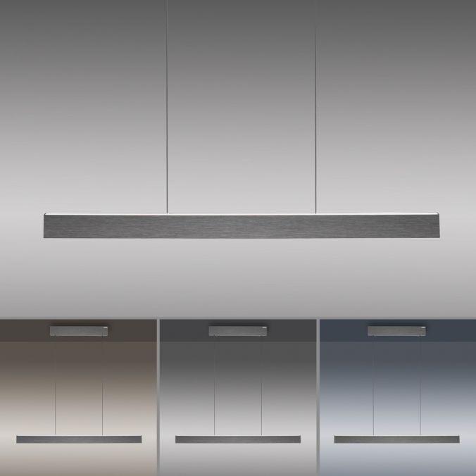 Paul Neuhaus Paul Neuhaus LED Pendelleuchte PURE-E-MOTION grau elektrisch Touch Clearance-Verkauf