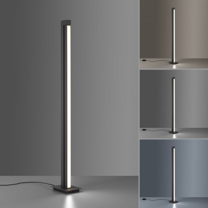 Paul Neuhaus Paul Neuhaus PURE LINES FLOOR LED Stehleuchte anthrazit dimmbar drehbar Schalter Fabrikladen