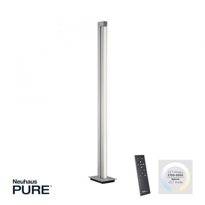 Paul Neuhaus Paul Neuhaus PURE LINES FLOOR LED Stehleuchte aluminium dimmbar drehbar Schalter Speichern exportieren